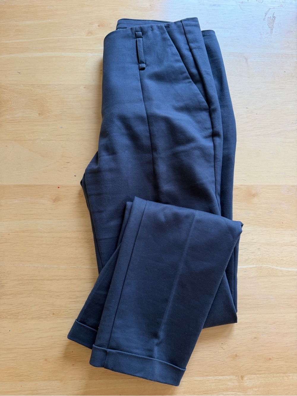 Zara Black Cropped Ankle Pants, Color Gray, Size 2, 97% Cotton, 3% Elastane